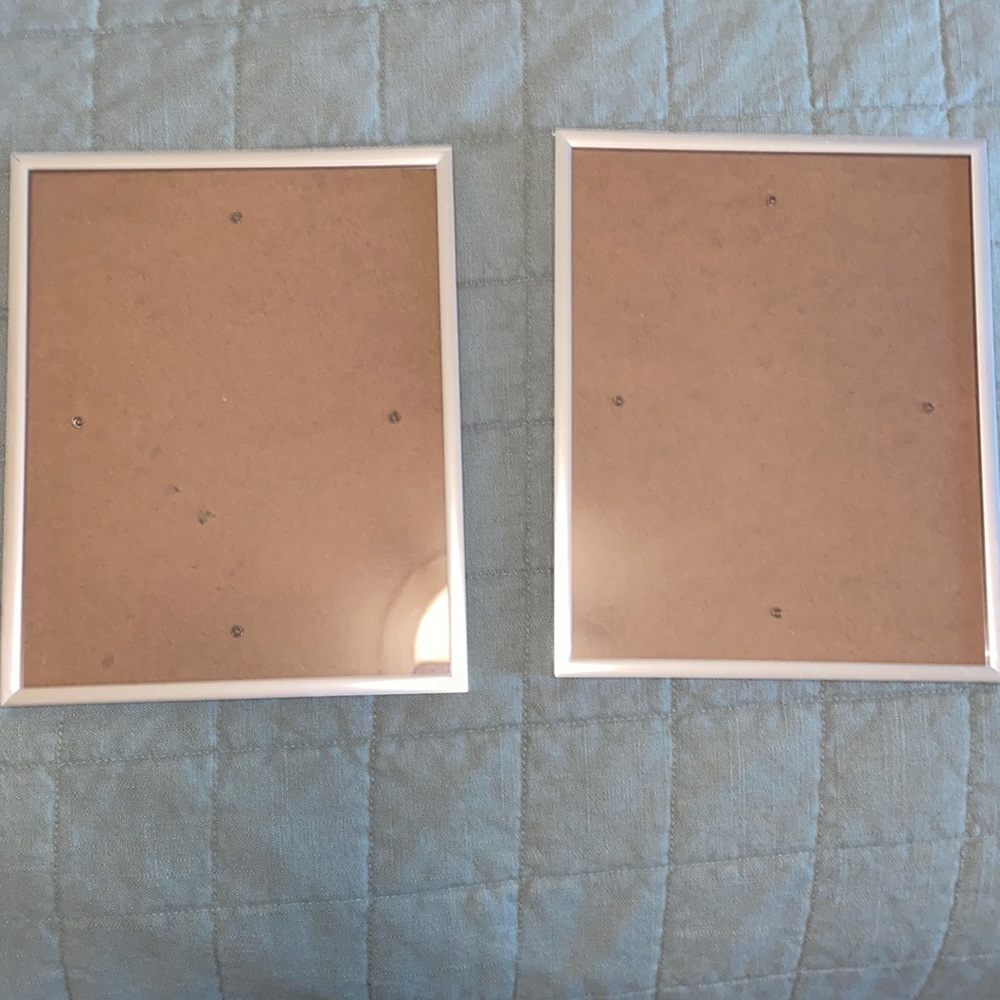 (2) 8x10 Silver Frames